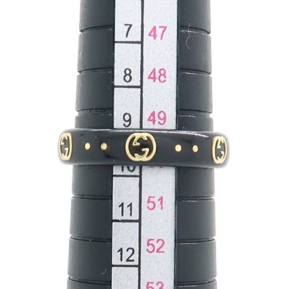 Gucci Icon Interlocking G 18Kring 50 Corundum 18K With Case Ring - Picture 9 of 10